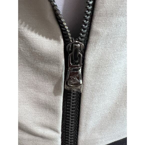 KENNETH COLE the marcie dress Tigerlily Orange Black Colorblock Sheath size 14 - Picture 7 of 8